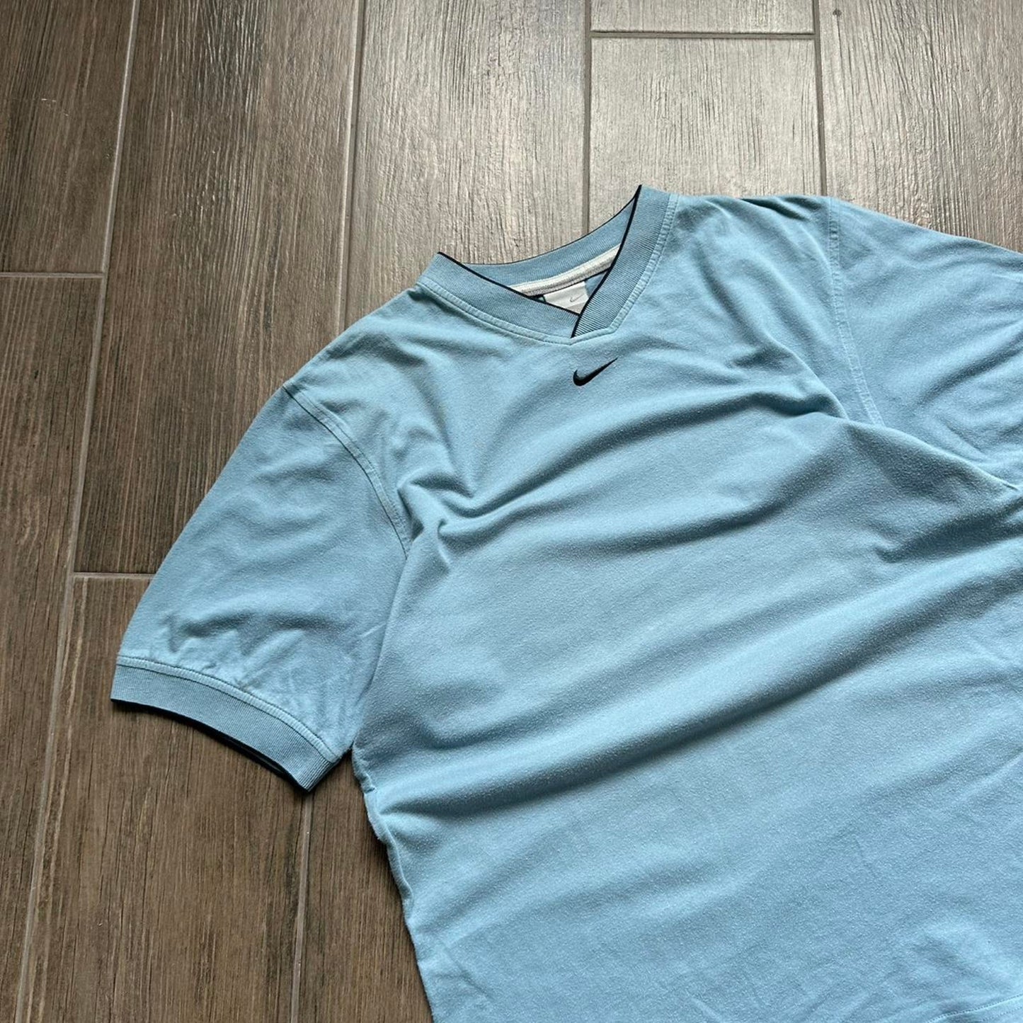 Nike blue V neck t shirt