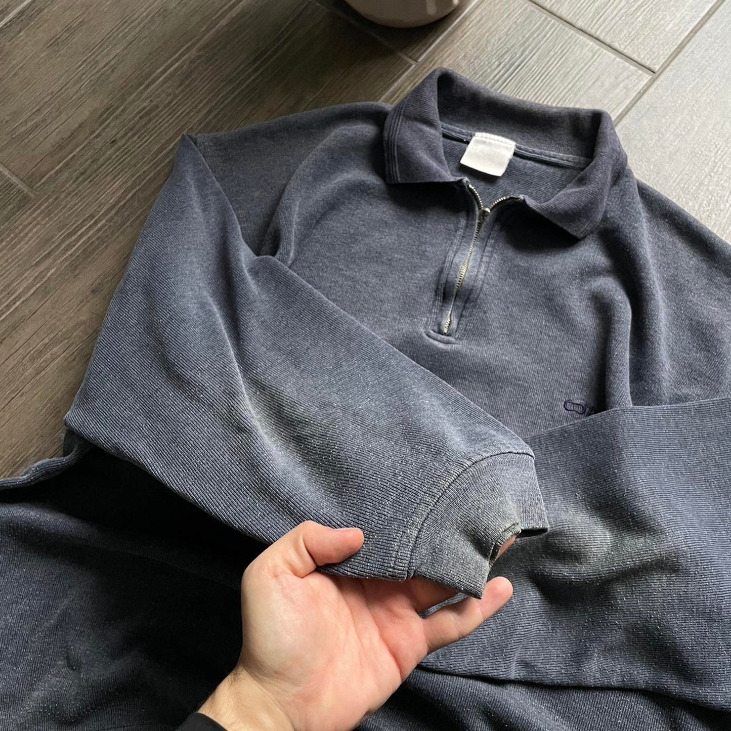 Oneill grey y2k baggy surf jumper XL