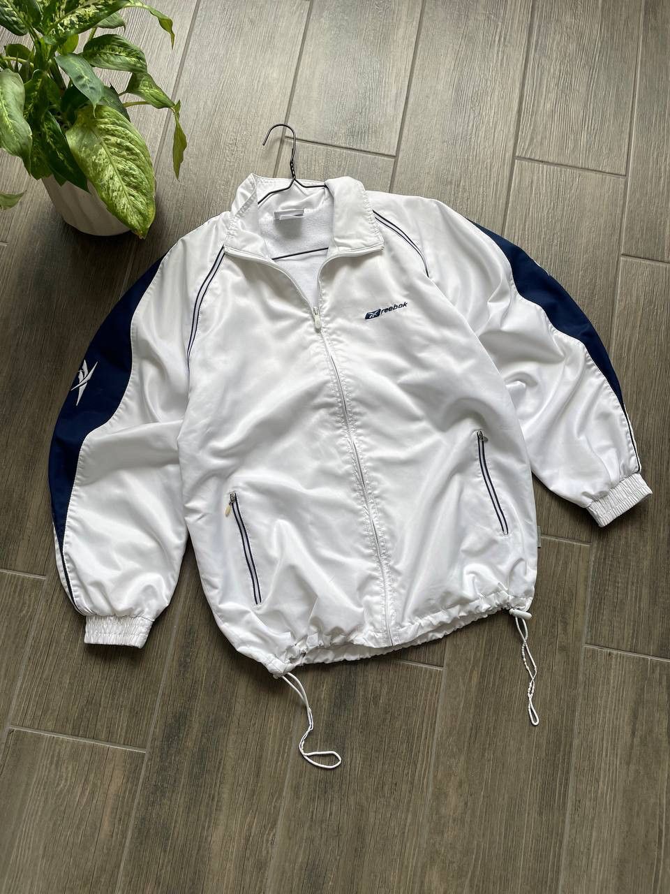 Reebok white gorpcore jacket