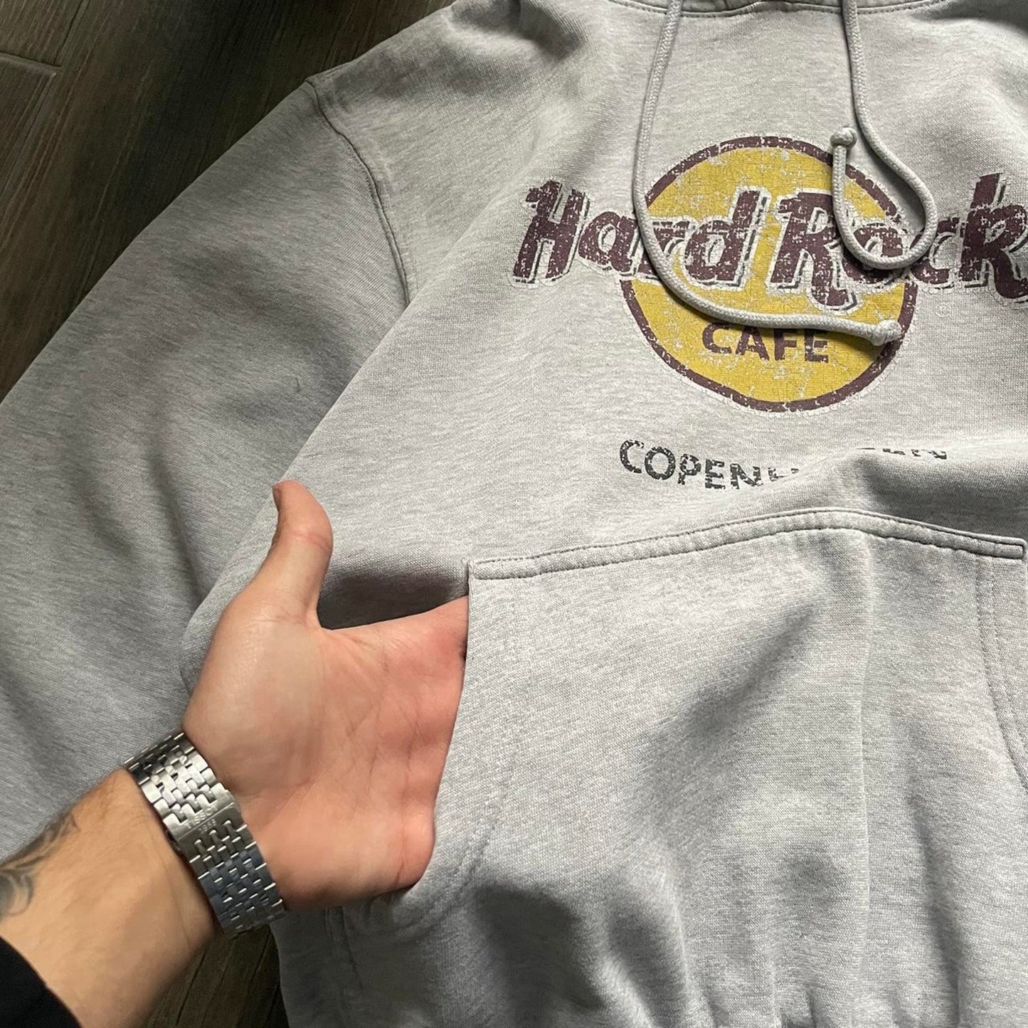 Hard Rock y2k baggy style hoodie