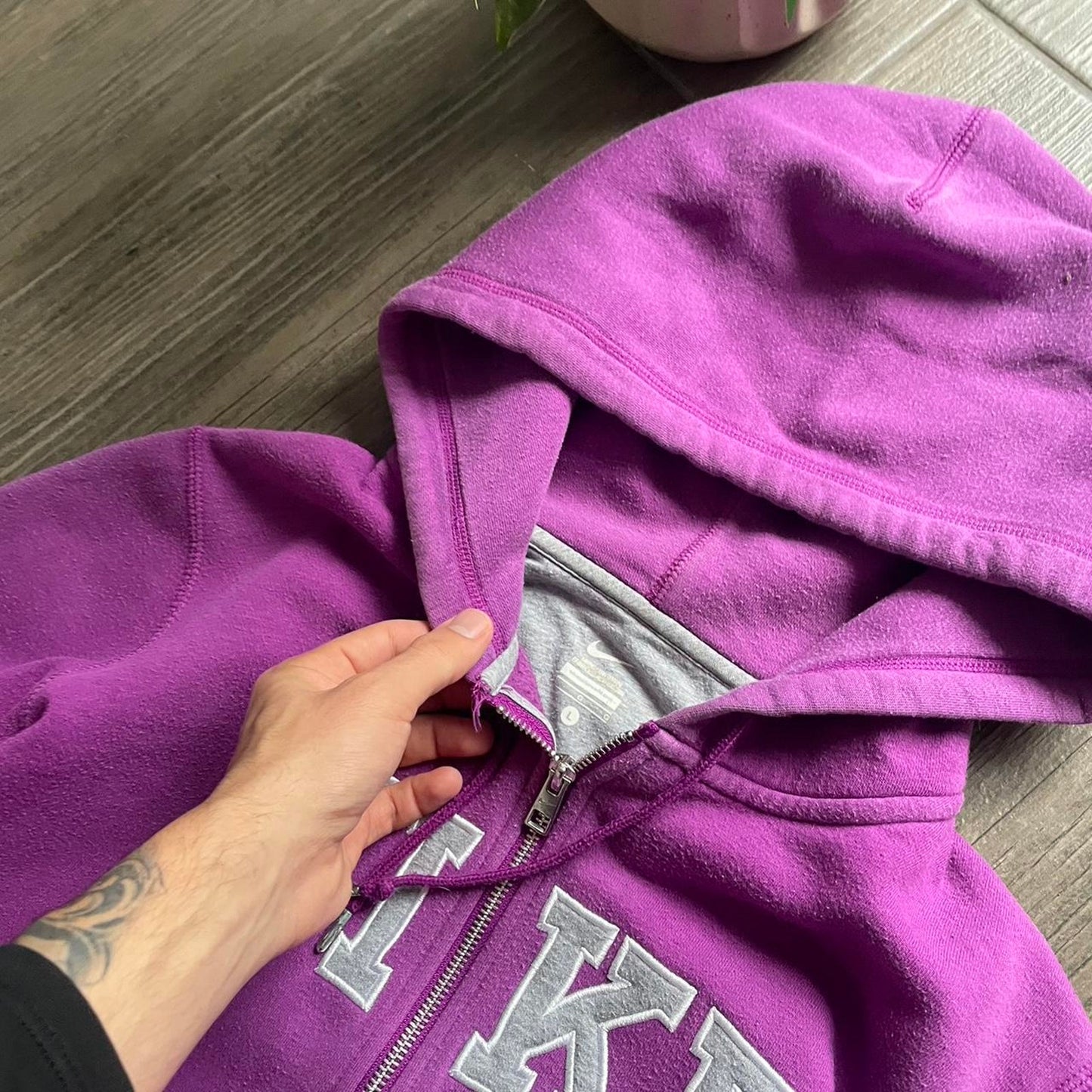 Nike wmns purple streetwear style y2k hoodie
