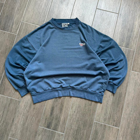 Reebok blue boxy fit vintage L sweatshirt