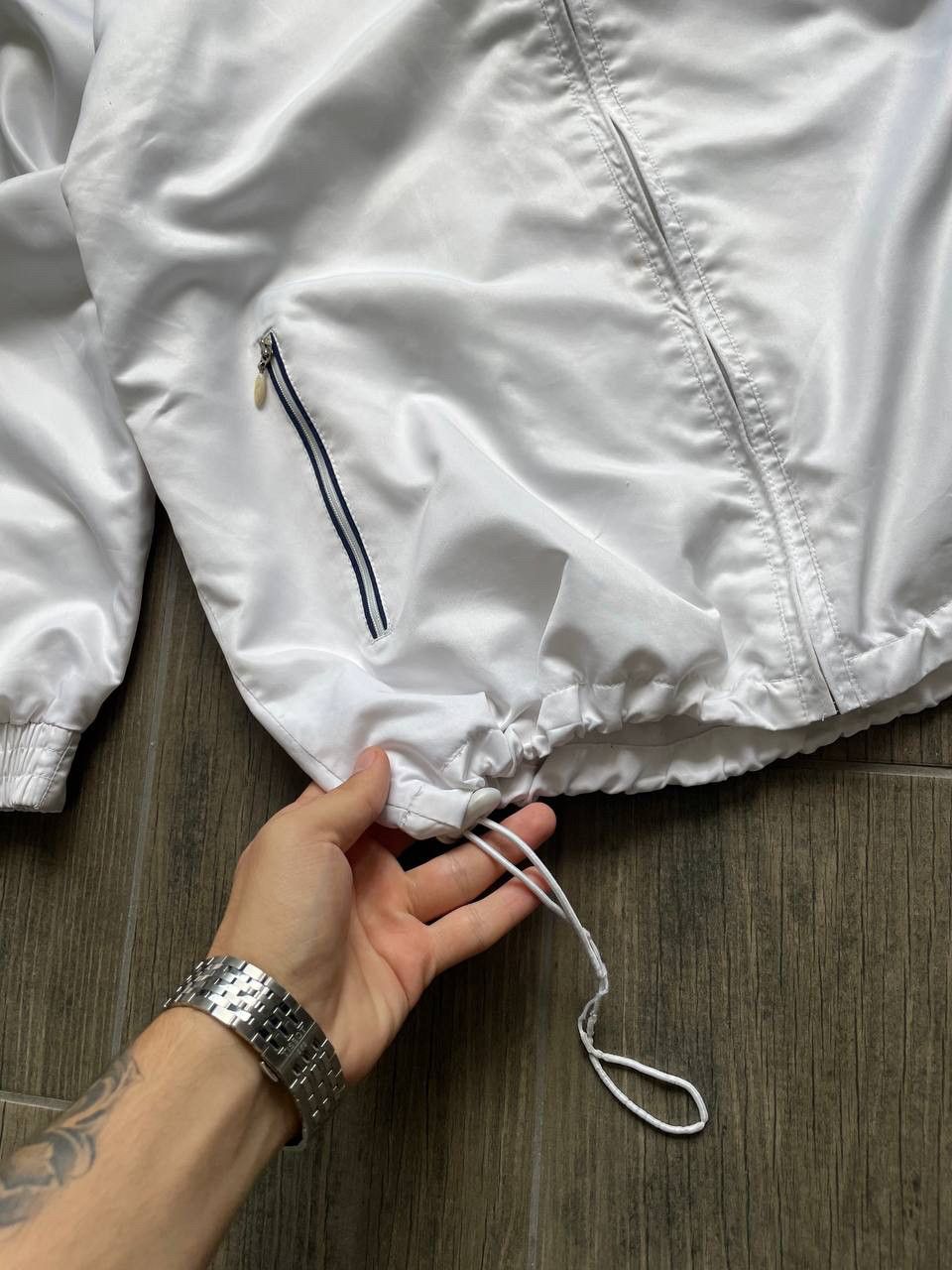 Reebok white gorpcore jacket