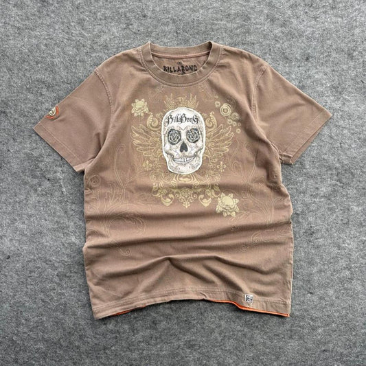 Billabong Y2K Brown Cotton T-Shirt
