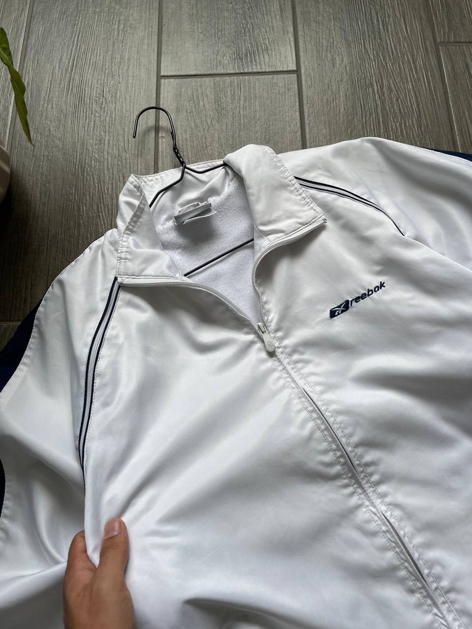 Reebok white gorpcore jacket