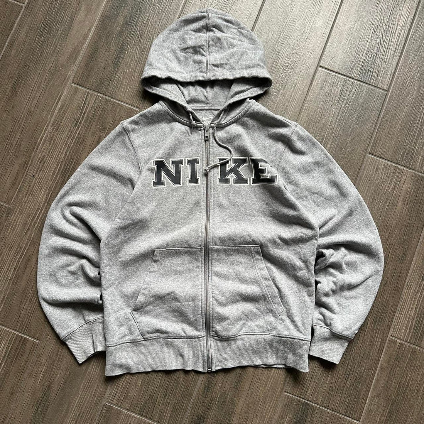 Nike grey y2k vintage streetwear S hoodie