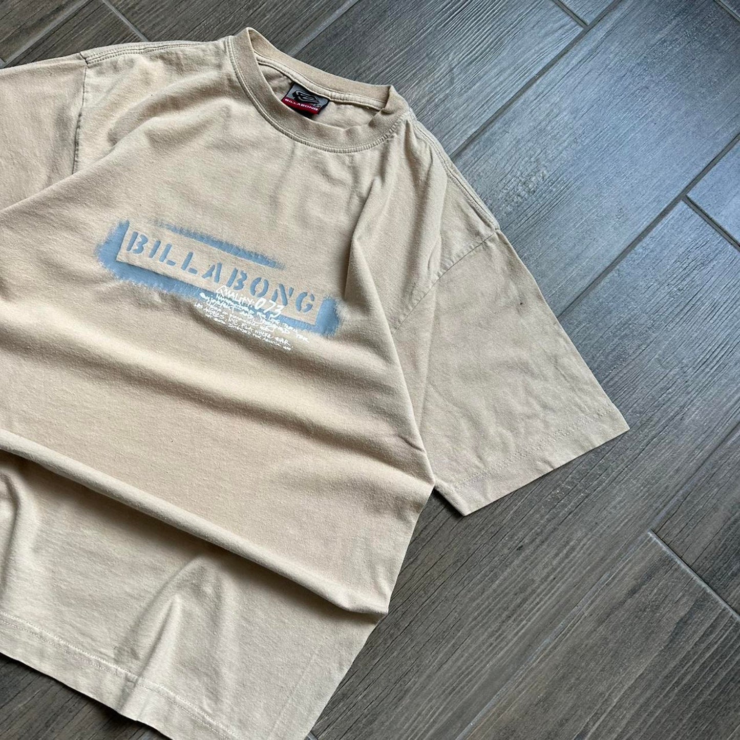 Billabong cream vintage surf tee