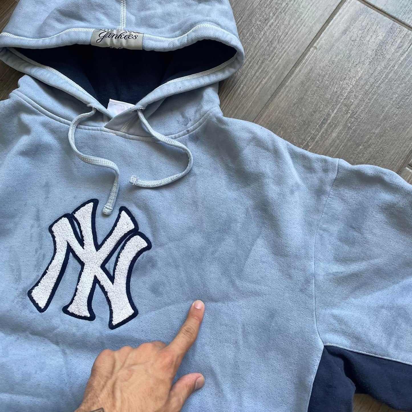 Yankees boxy y2k baggy hoodie