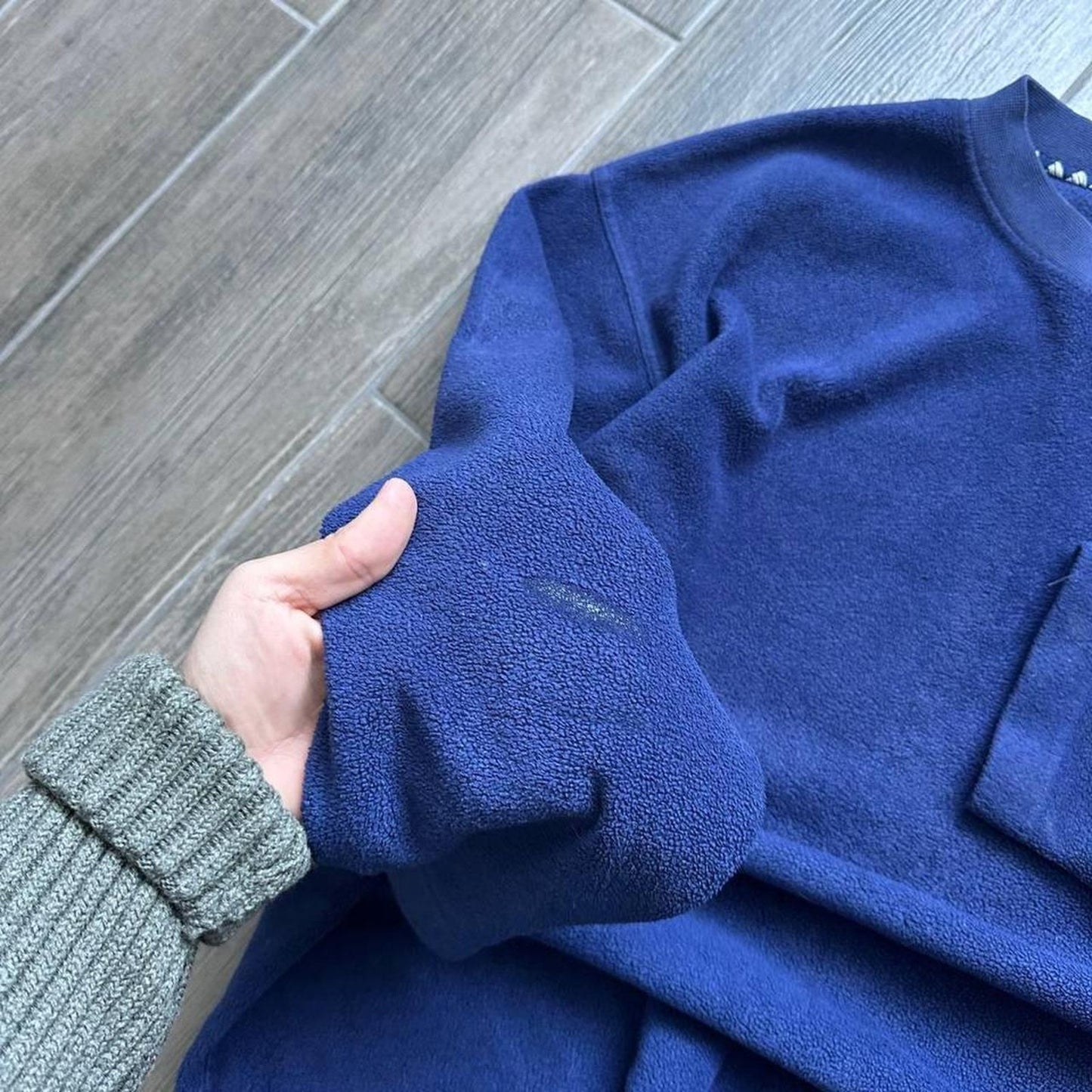 Adidas fleece oversized y2k L jumper