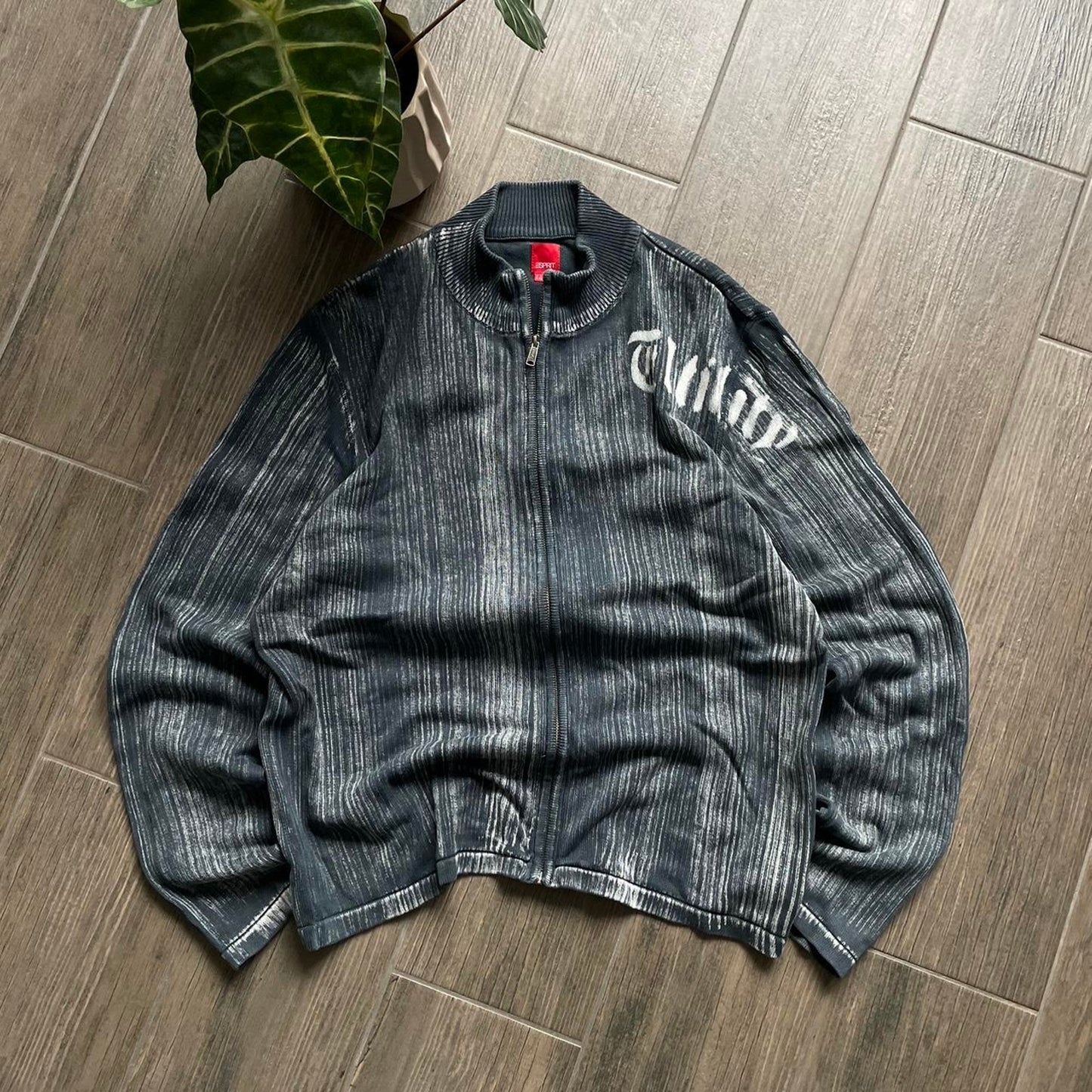 Vintage Esprit Japanese style knitted striped L jumper