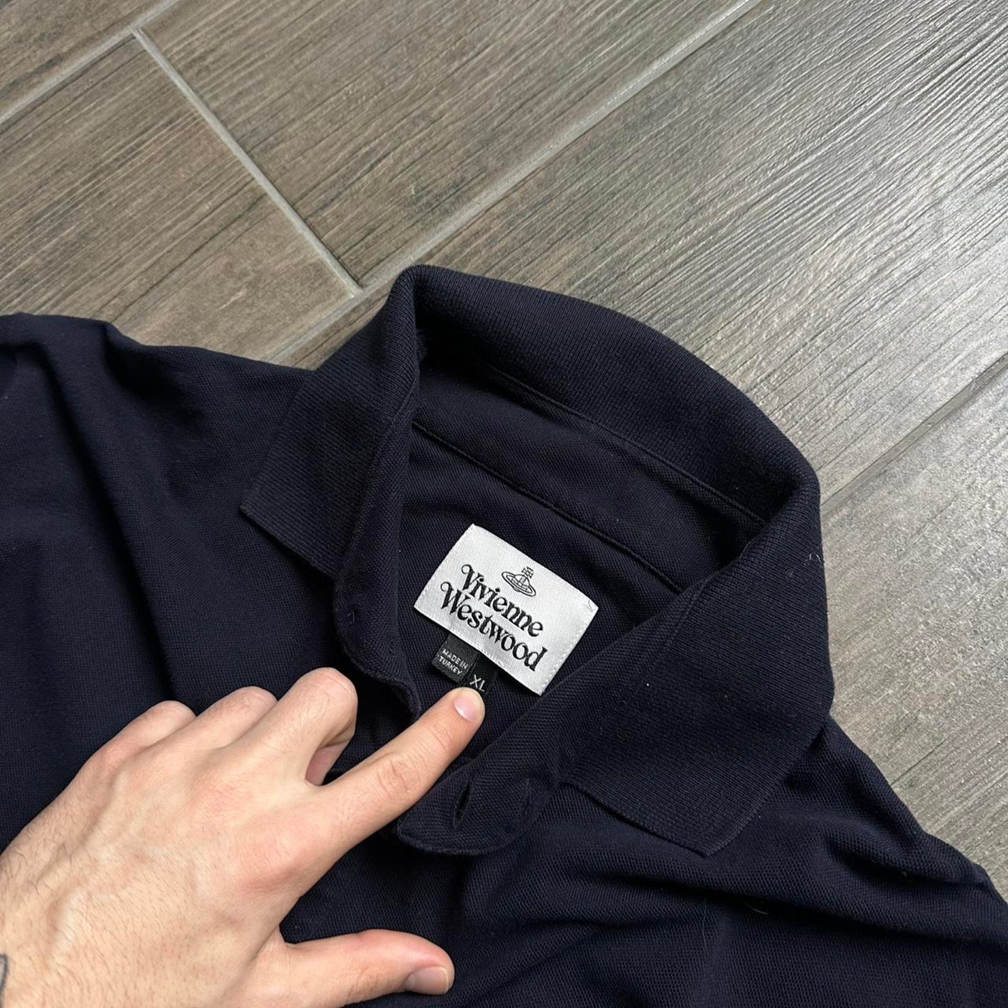 Vivienne westwood navy y2k polo