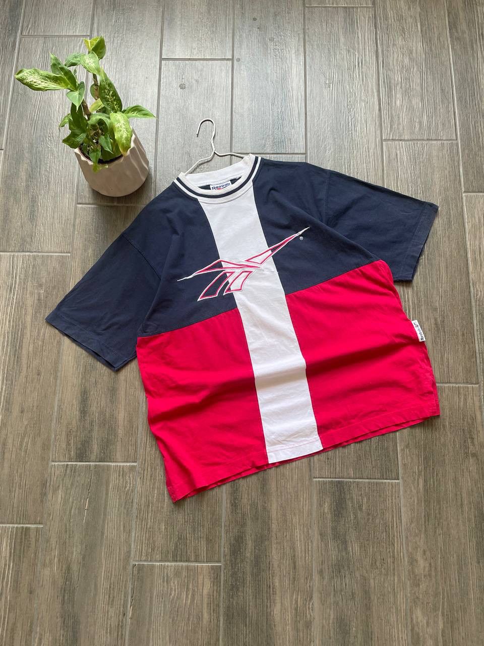 Reebok big logo vintage baggy t-shirt