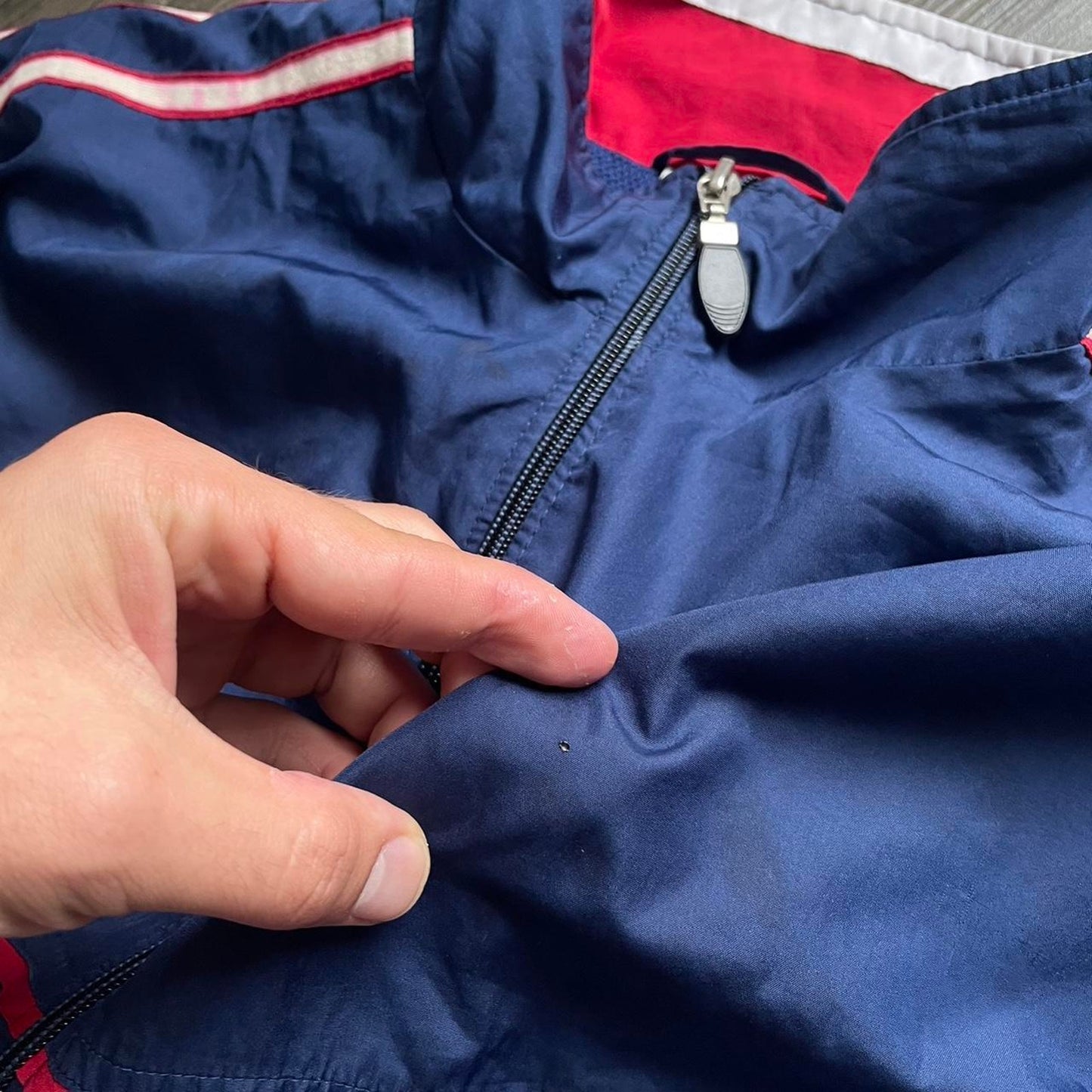 Adidas nylon navy vintage baggy y2k L jacket