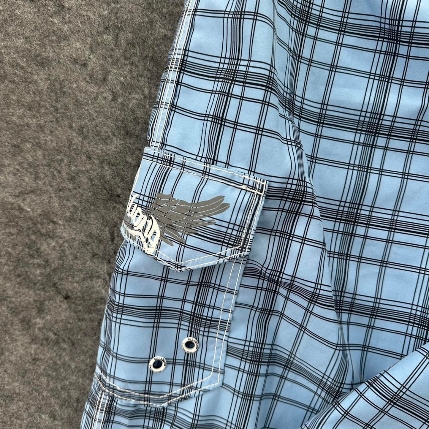 Y2k billabong blue and black