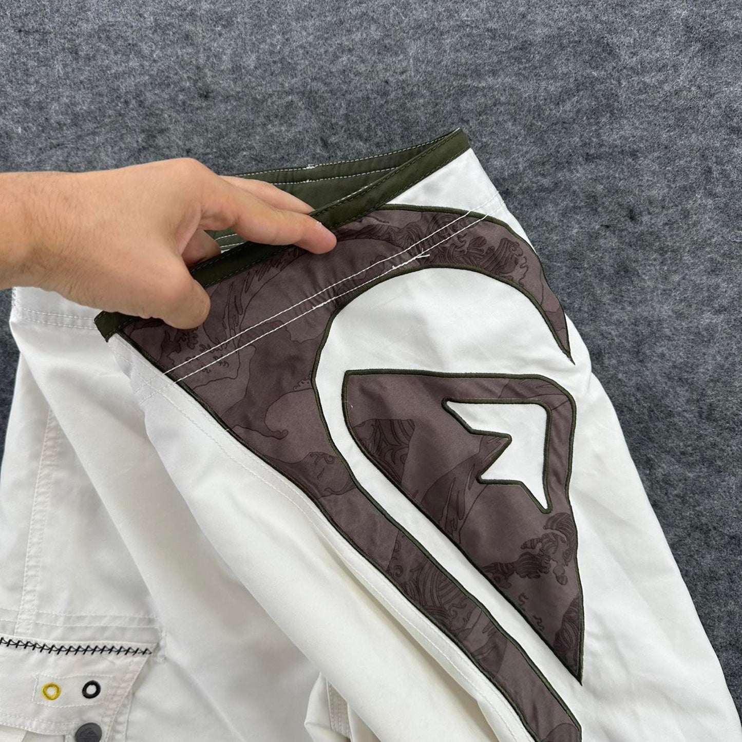 Quiksilver white board shorts
