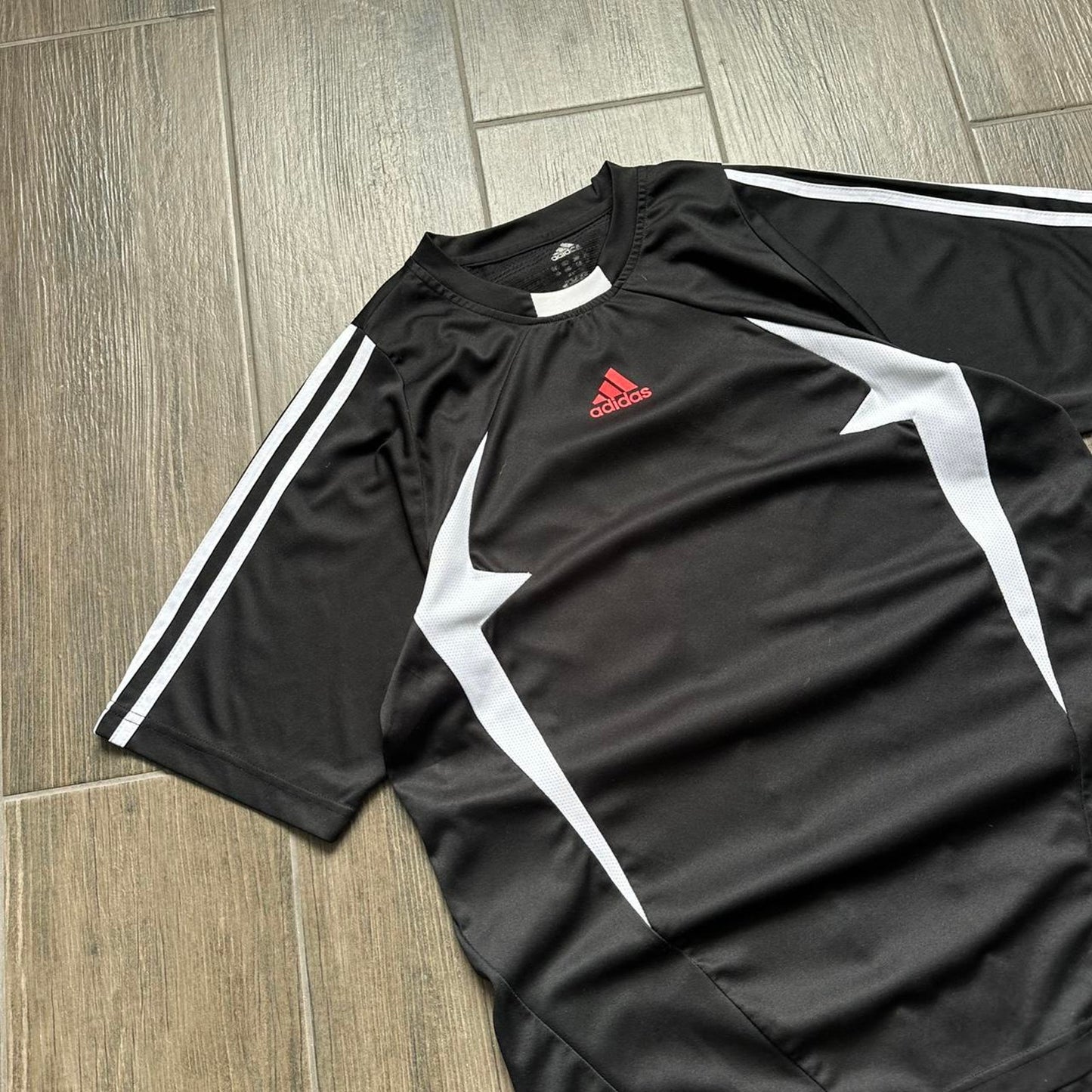 Adidas black white soccer