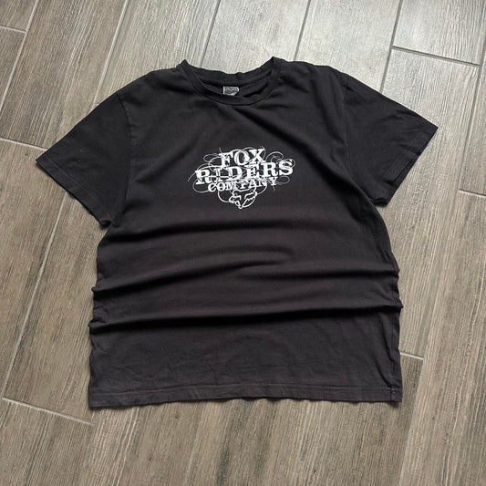 Fox Racing black t-shirt with white graphic