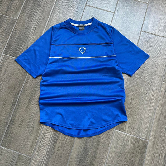 Nike blue dri fit shirt with