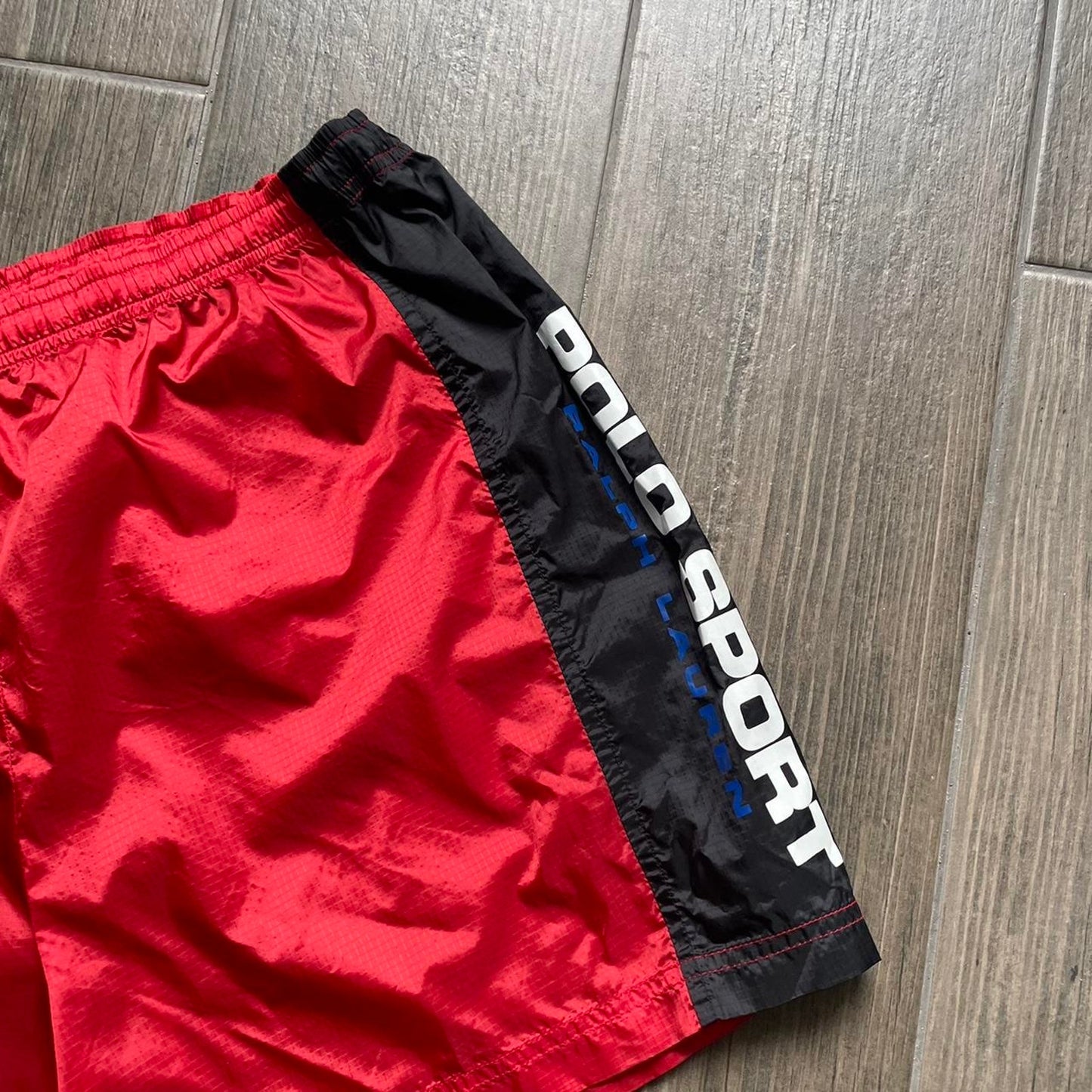 Polo ralph lauren red nylon shorts
