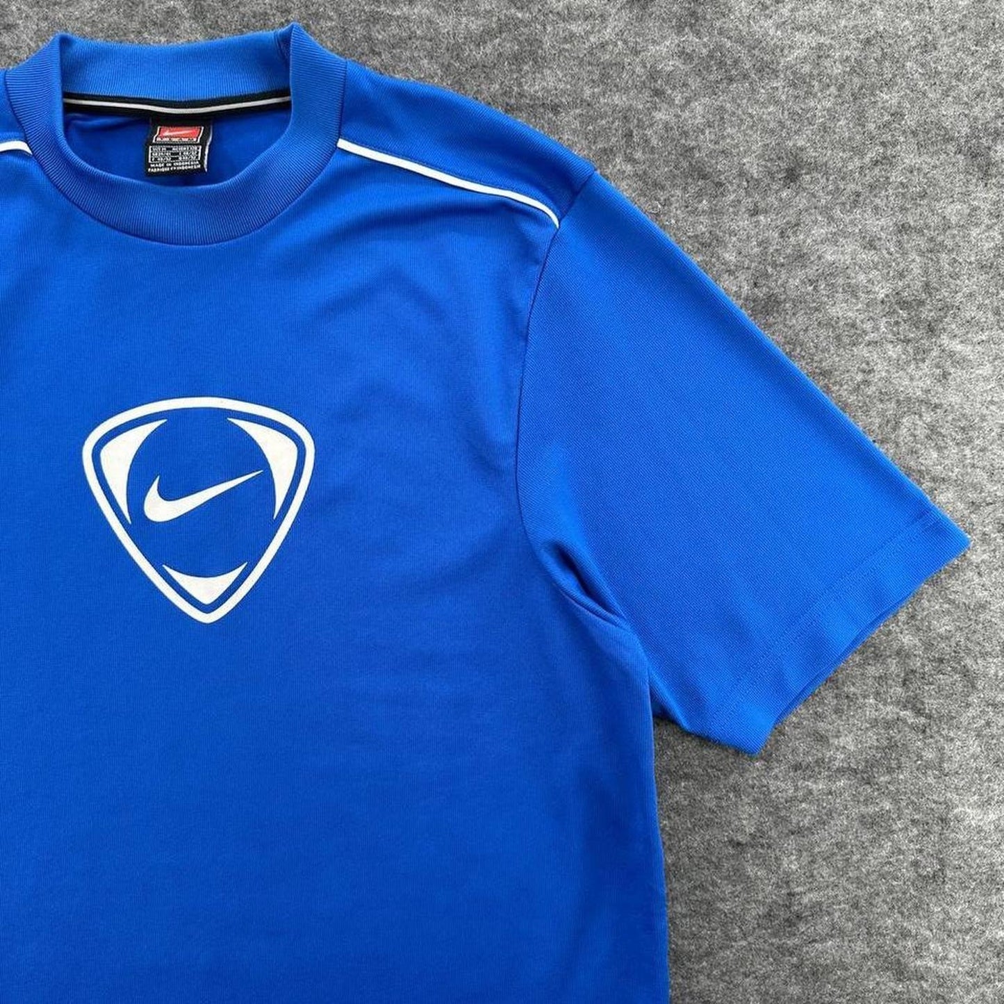 Nike blue soccer jersey with