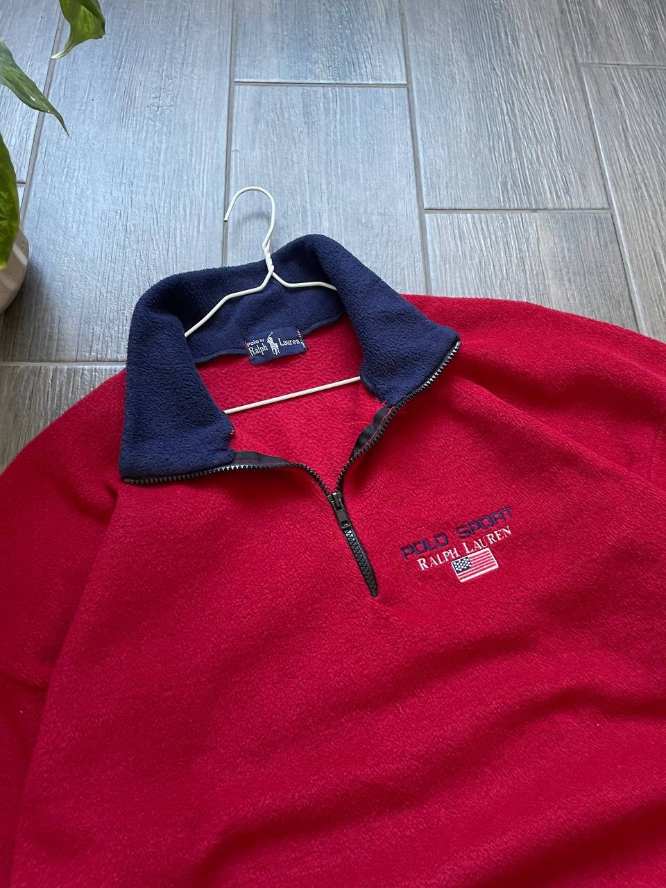 Polo Ralph Lauren Sport vintage 90s fleece USA sweatshirt