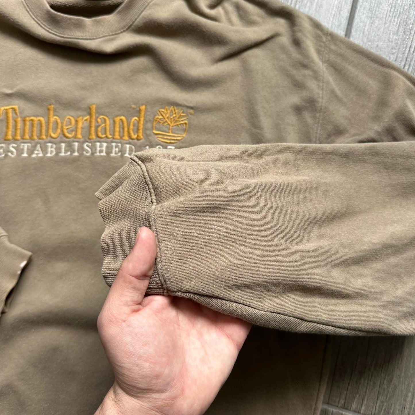 Timberland brown crewneck sweatshirt