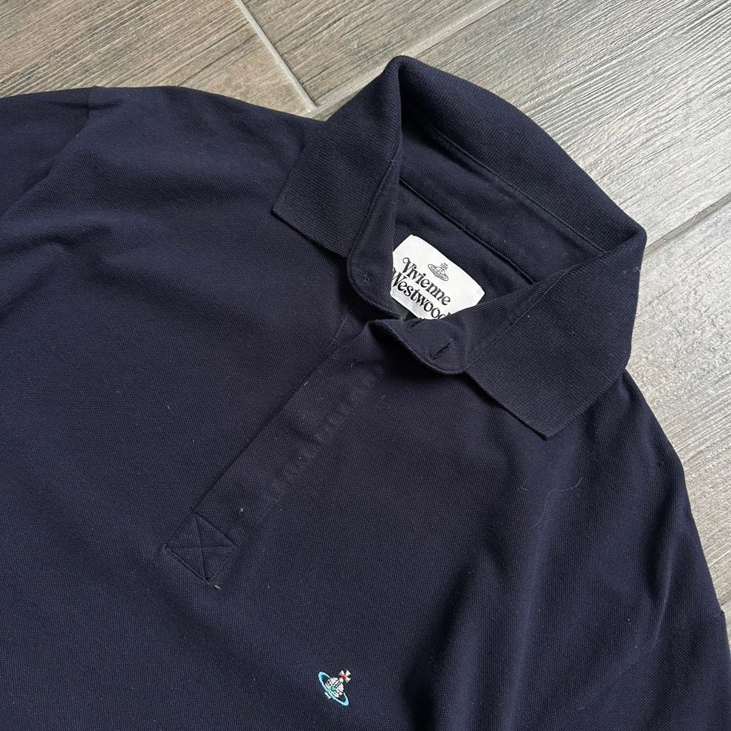 Vivienne westwood navy y2k polo