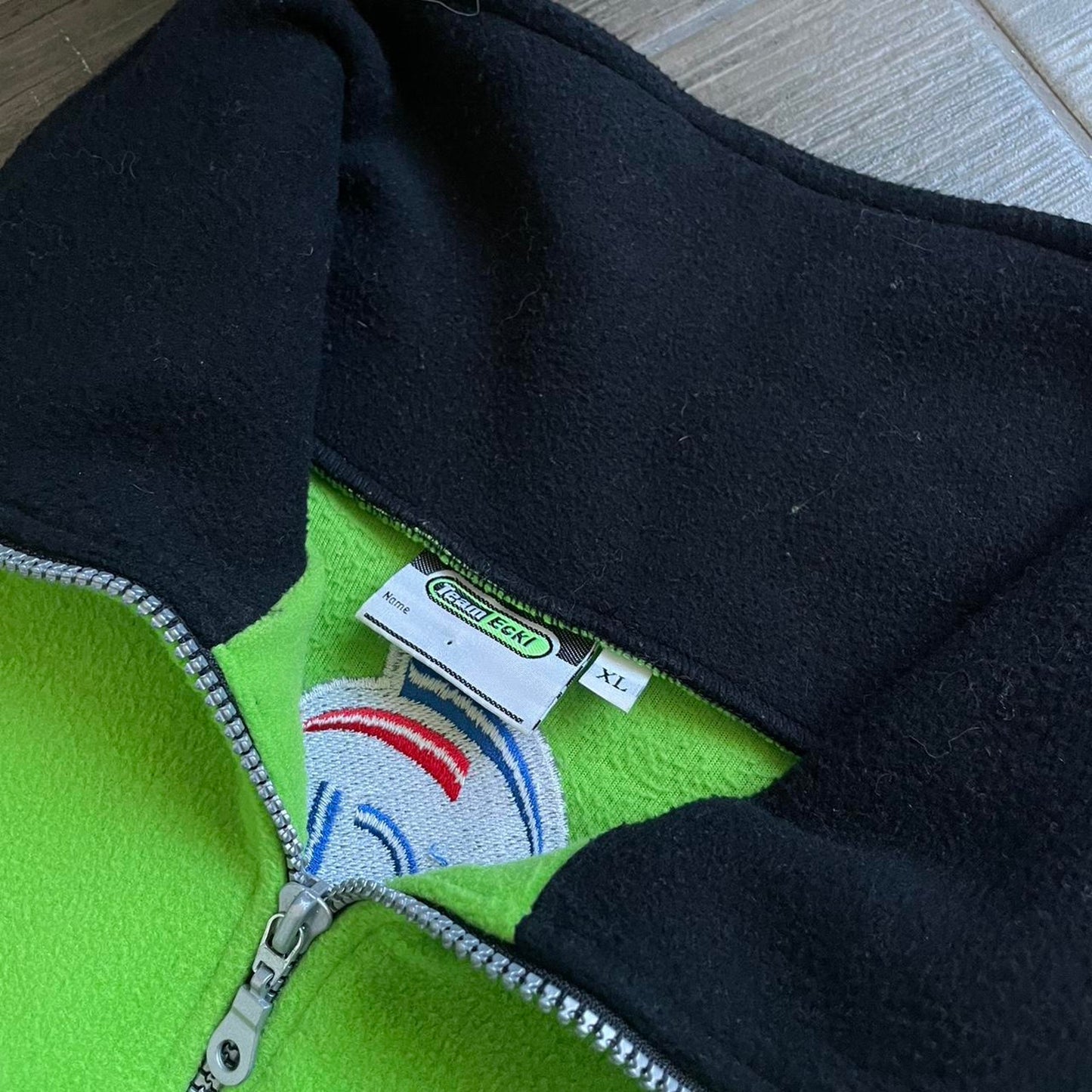 Kawasaki y2k moto fleece jumper