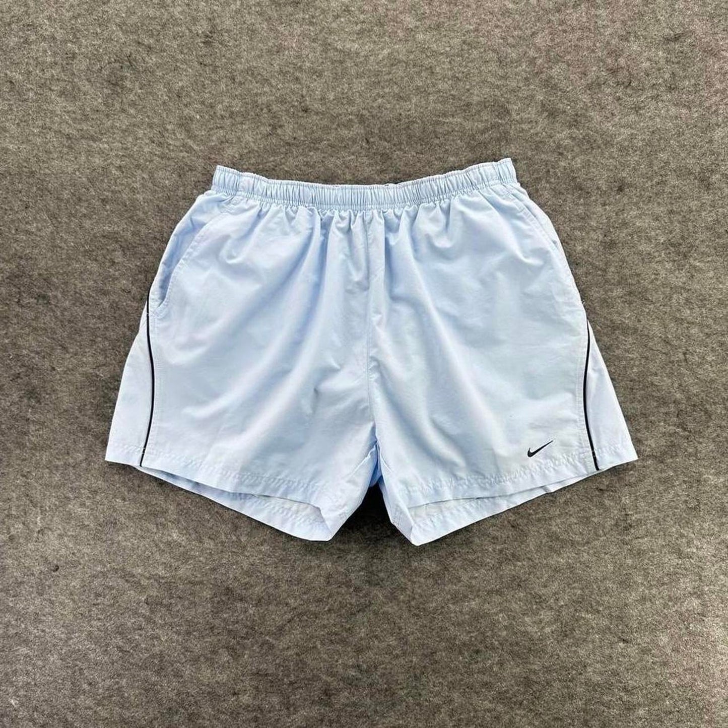 Nike white blue shorts