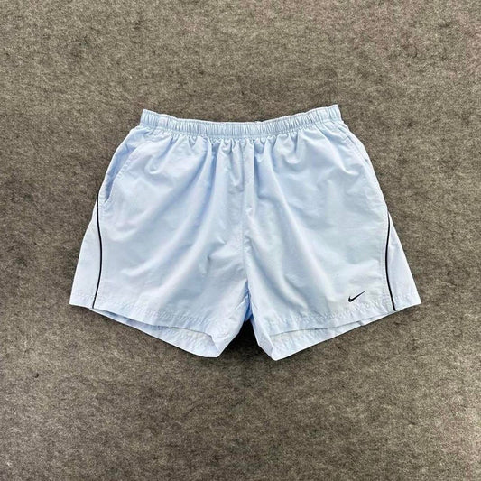 Nike white blue shorts