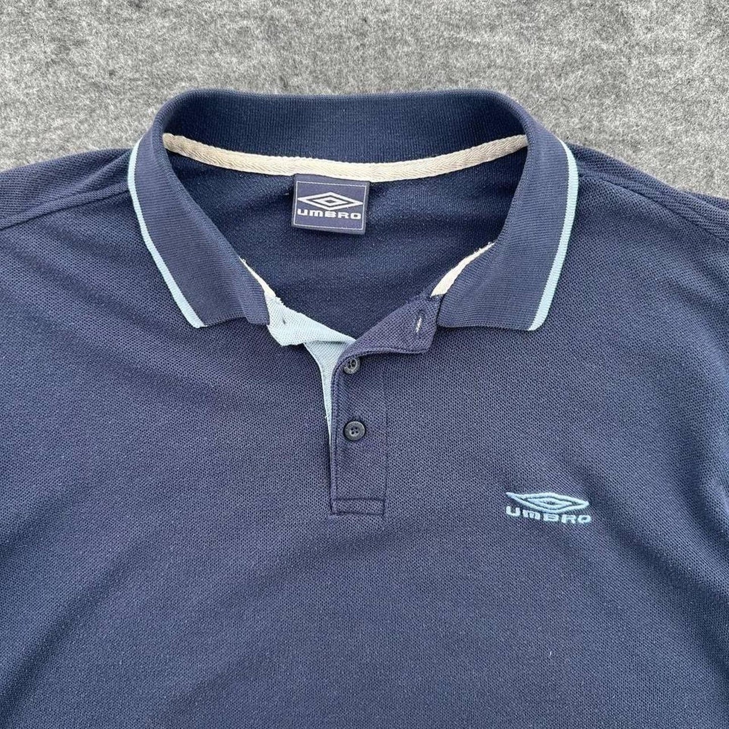 Umbro navy blue polo shirt