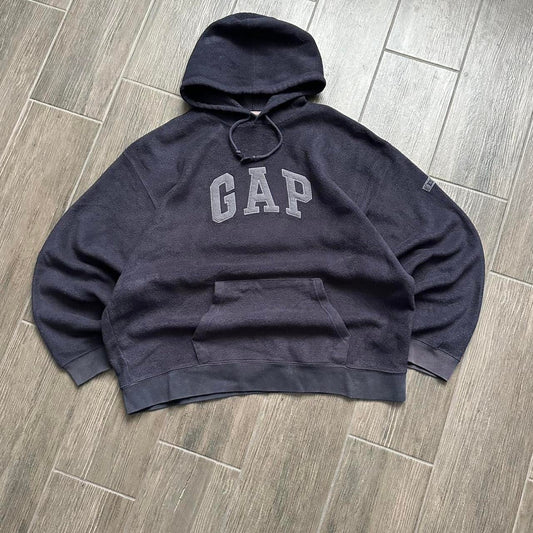 Gap navy fleece vintage hoodie