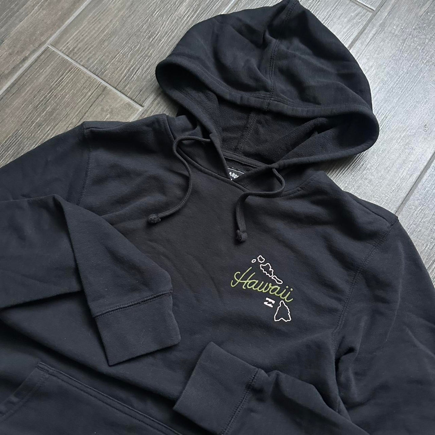 Billabong black hawaii print hoodie