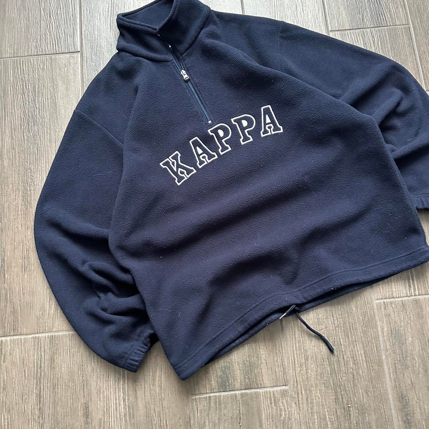 Kappa fleece navy y2k baggy jumper