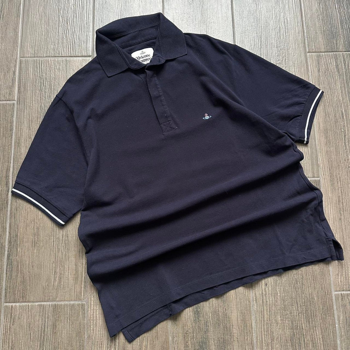 Vivienne westwood navy y2k polo
