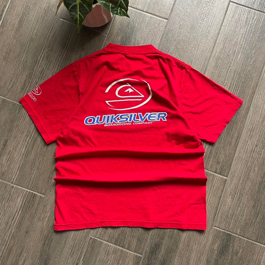 Quiksilver y2k big logo surf vintage S-M tee