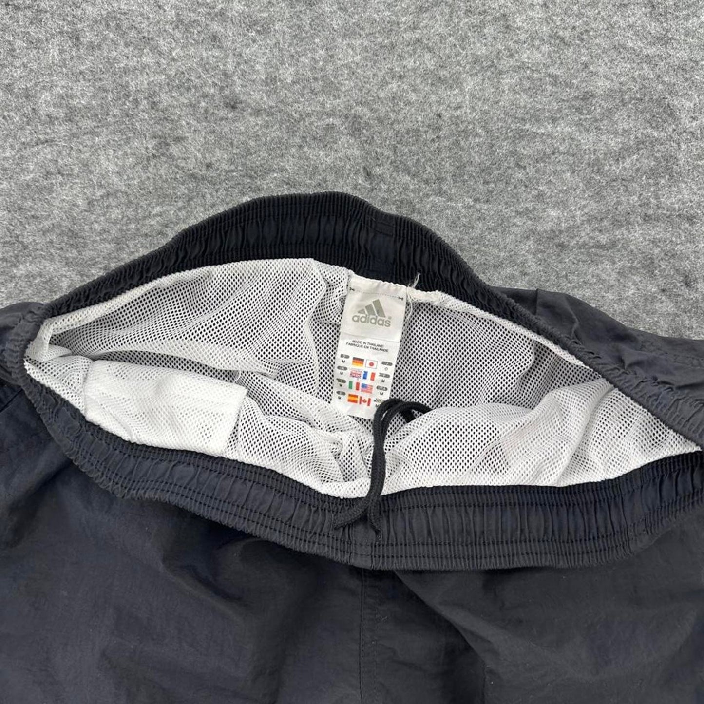 Adidas black y2k shorts