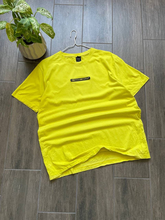 Oakley Software y2k Yellow center logo T-Shirt