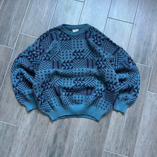 Y2k vintage grandpacore coogi style sweater