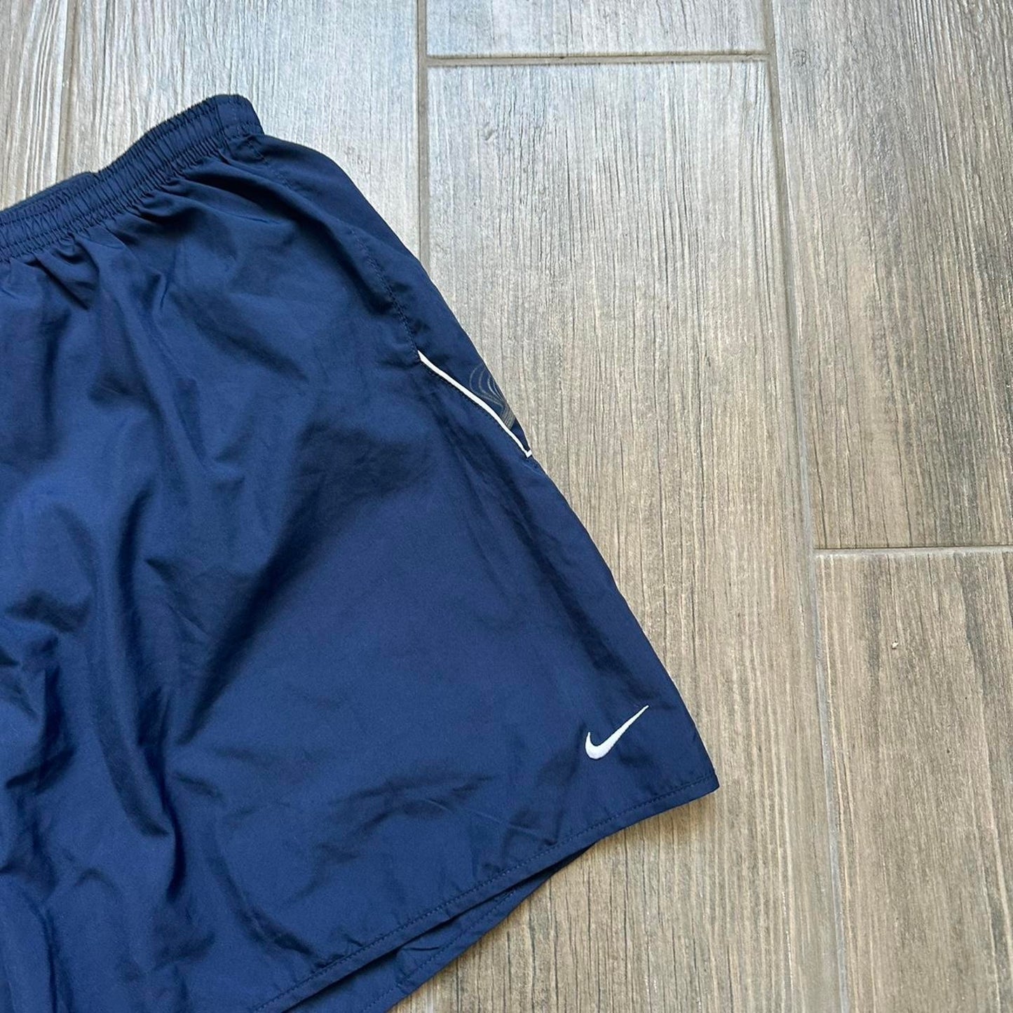 Nike navy blue running shorts