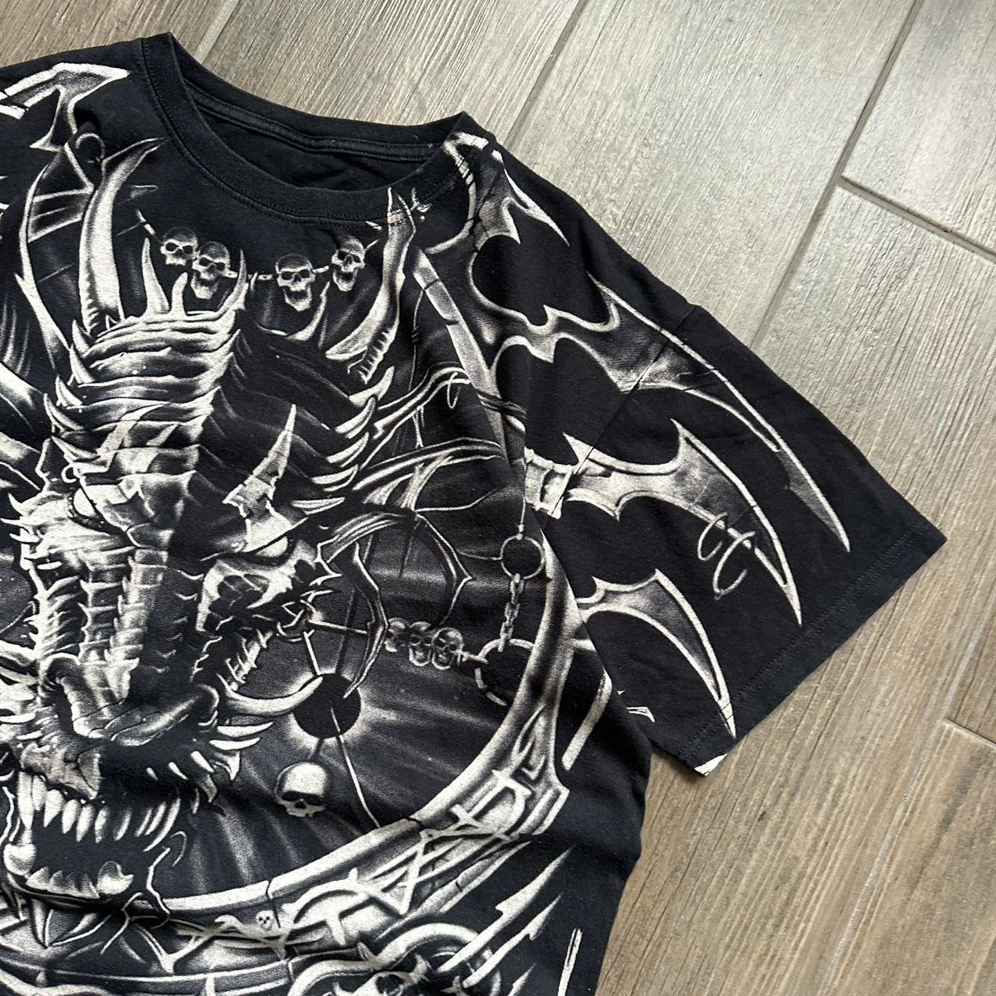 Black white skull and