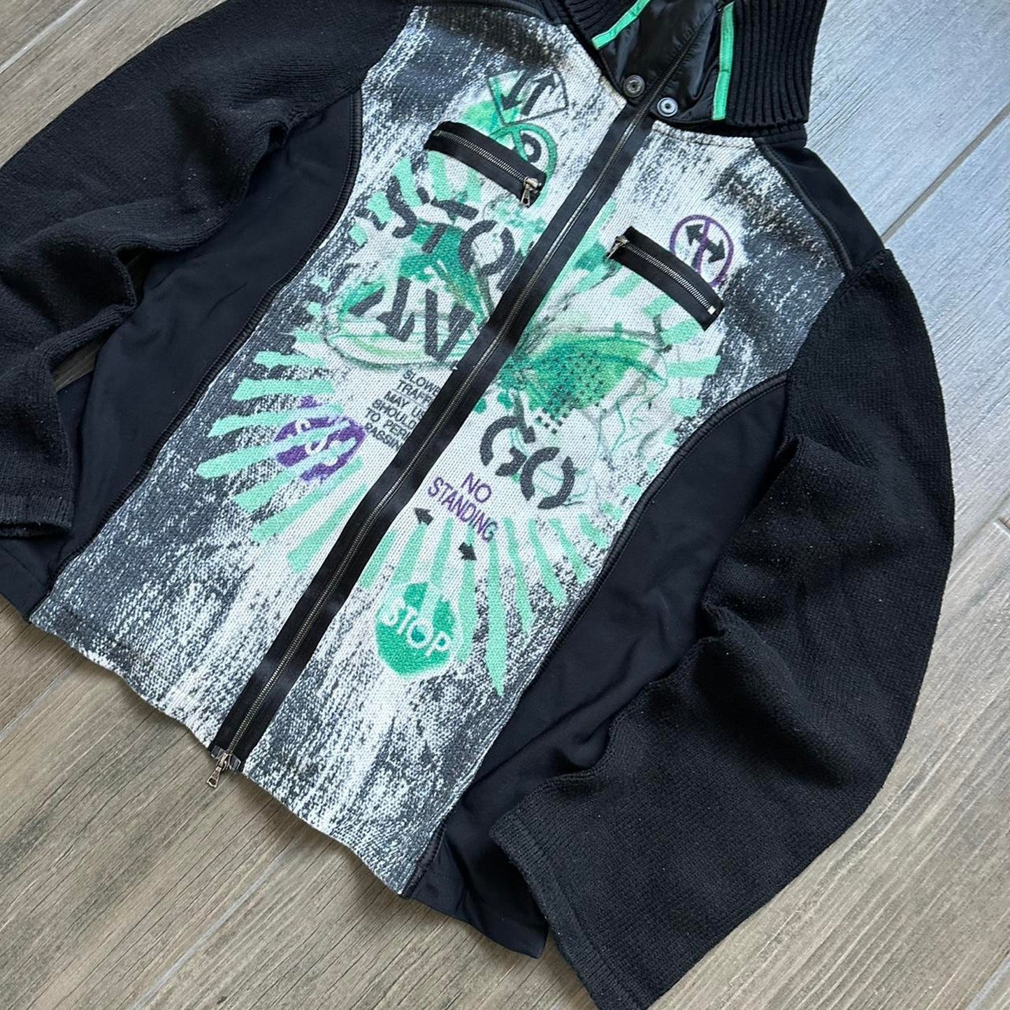 Y2k wmns S acrylic riri jumper