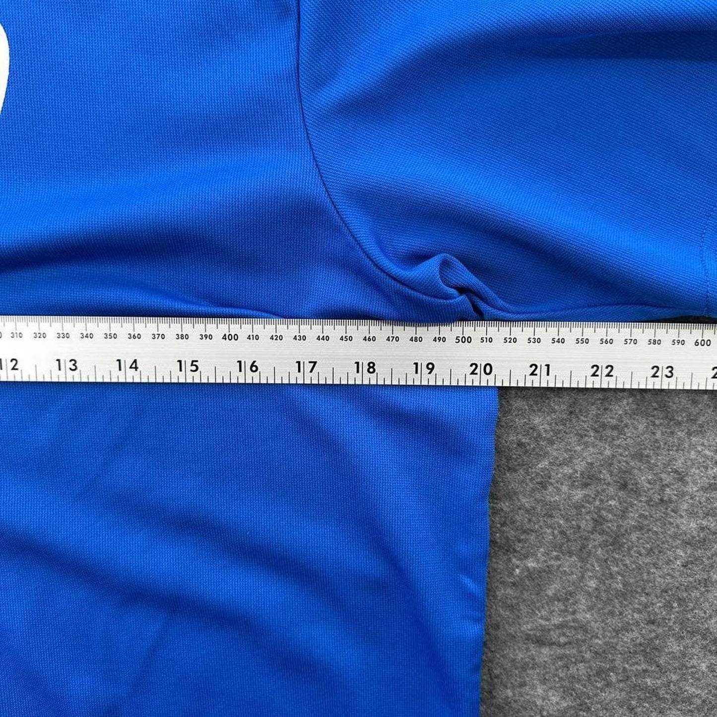Nike blue soccer jersey with
