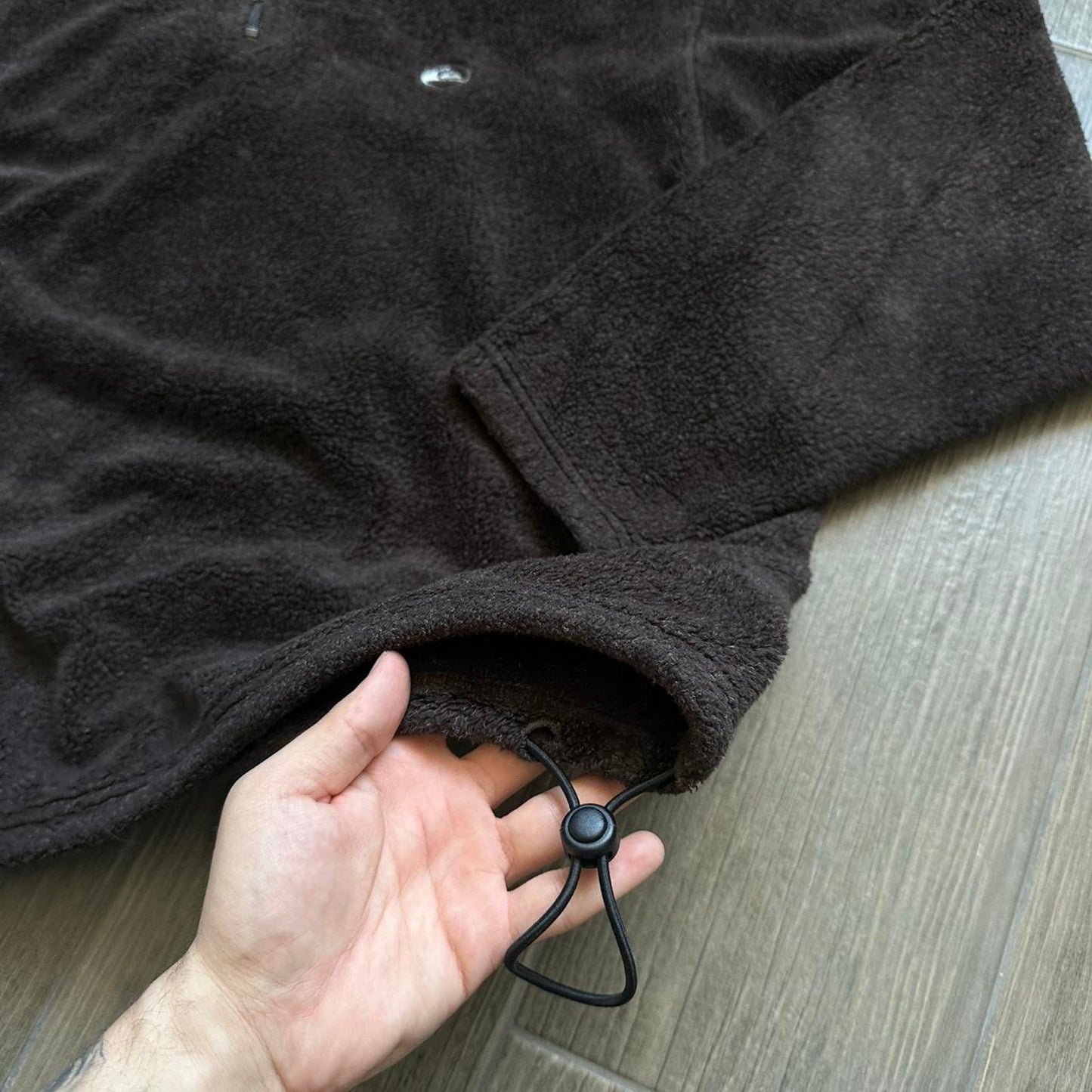 Quiksilver brown quarter zip fleece