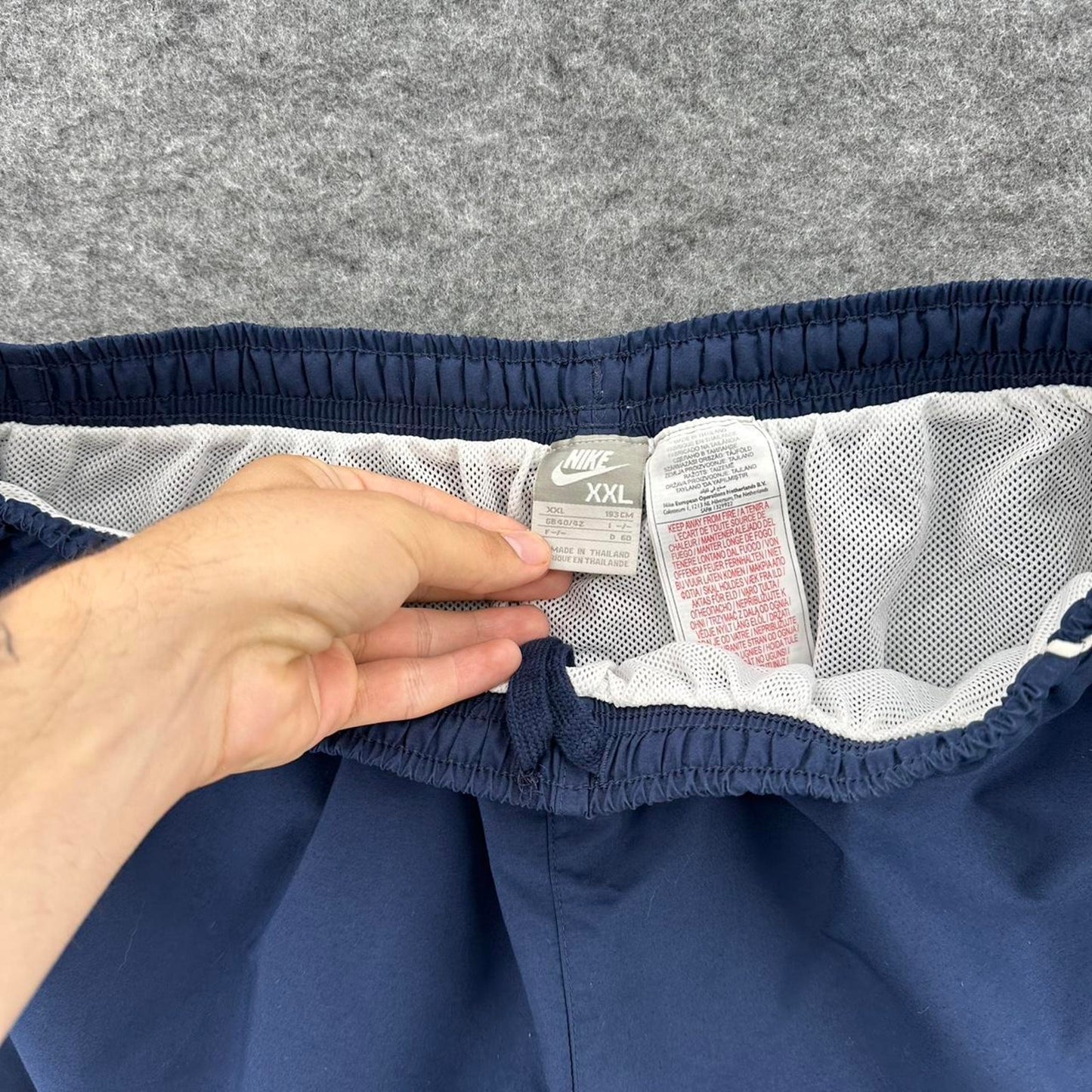 Nike navy blue running shorts