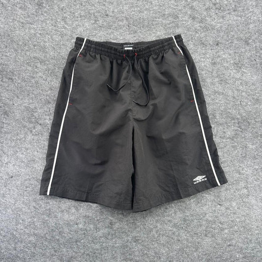 Umbro Black White Stripe Shorts