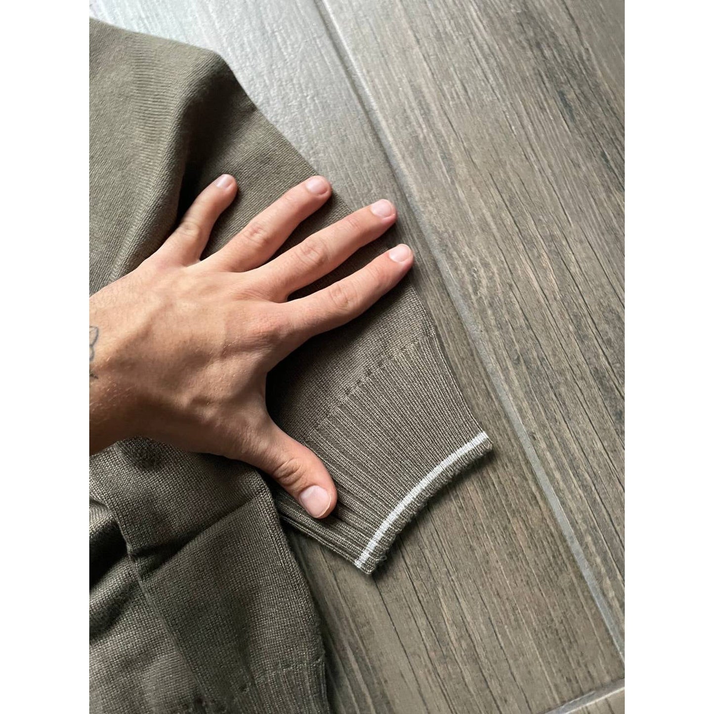 Diesel Big Logo Brown Knit Sweater