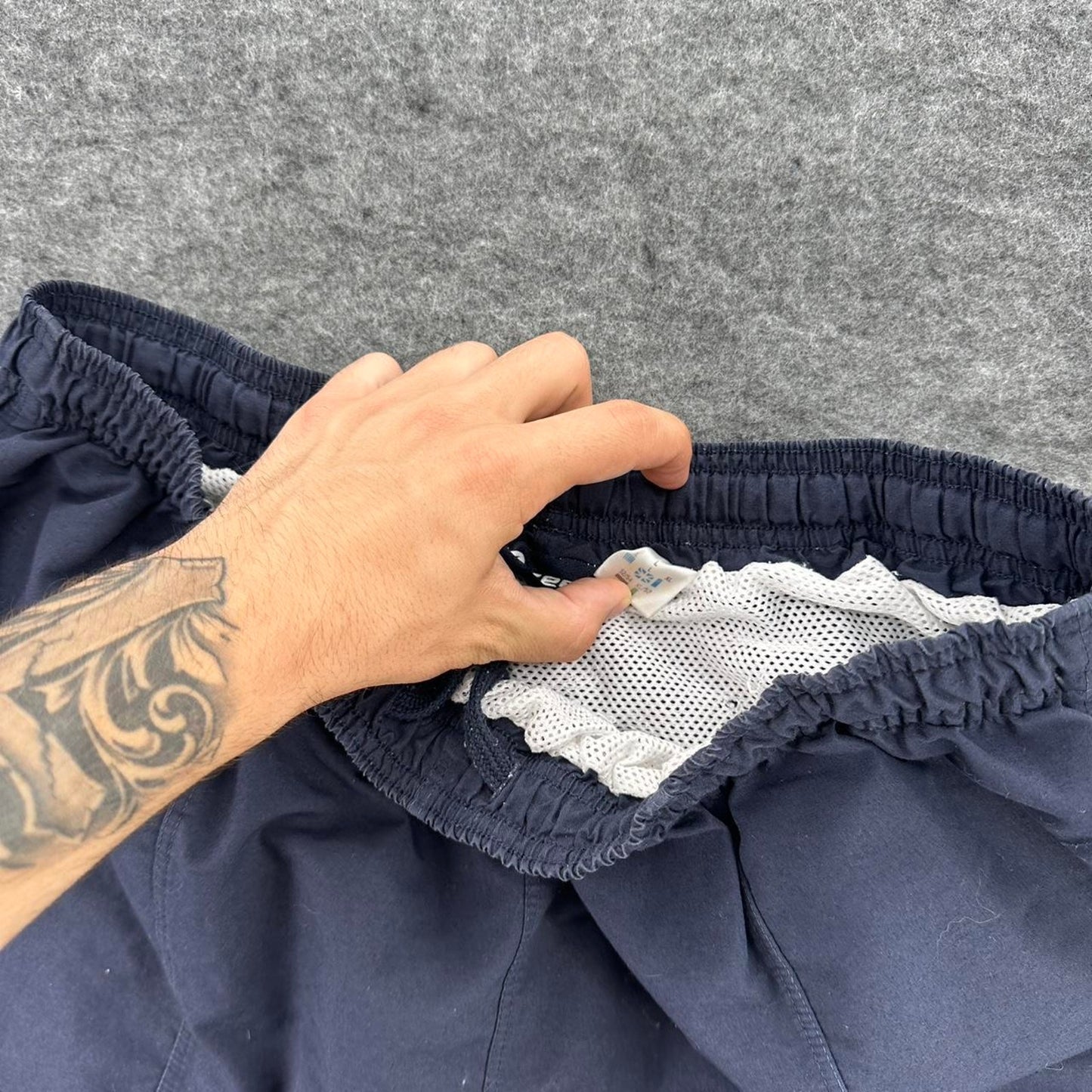 Y2k reebok navy blue shorts
