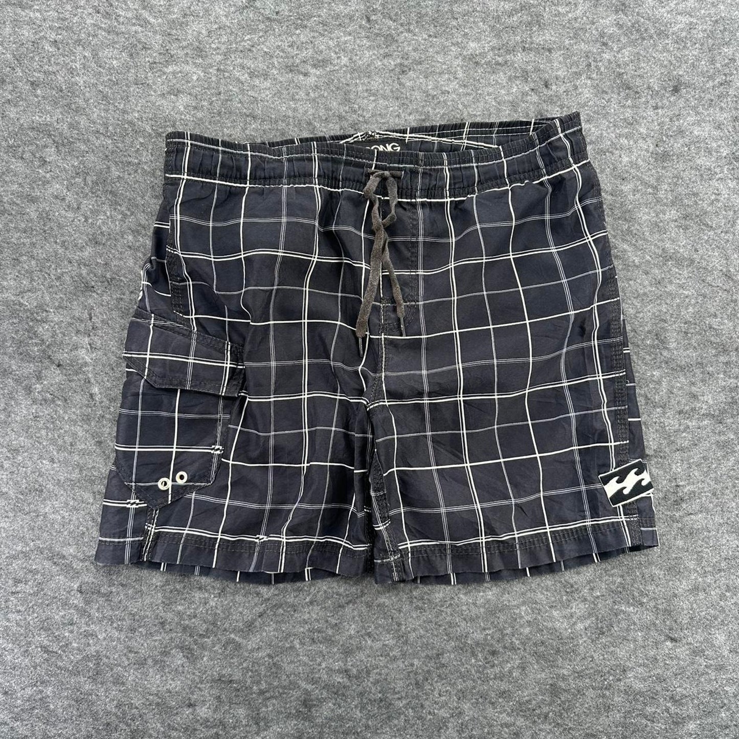 Billabong black white checkered