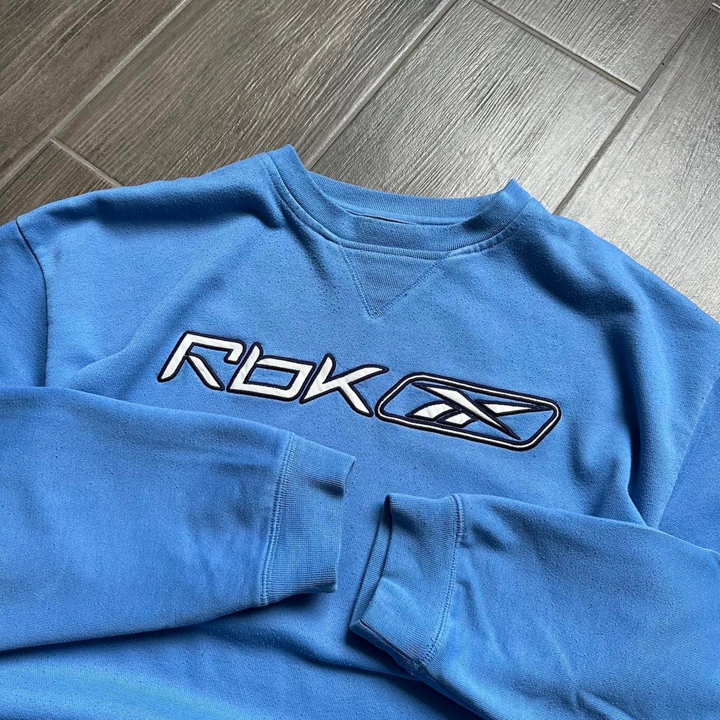 Reebok blue oversized y2k sport XL sweatshirt